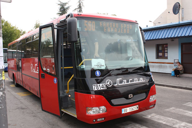 Због радова на Ибарској магистрали, линије Ласте иду измењеном трасом